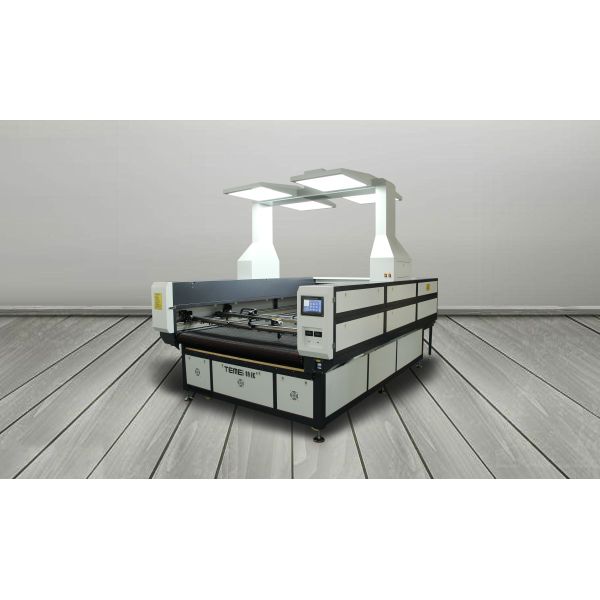 Automatic Gantry Type CO2 Laser Cutting Machine with Large Visual Panoramic Camera and 150W Laser Power
