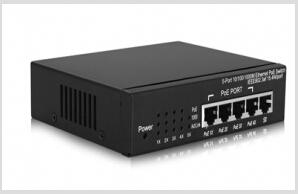 5-Port 10 / 100 / 1000M Switch with 4-Port POE power up to 66W for all PoE ports