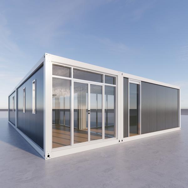 Casas pré-fabricadas clássicas Painéis solares Casa pequena com pátio Casas mansion luxuosas pré-fabricadas para motel ou uso próprio