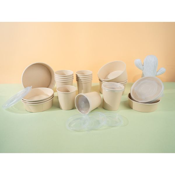 Durable Black Gold Paper Bowl For Catering Events Parties And Food Service Applications With Eco Friendly Disposable Design