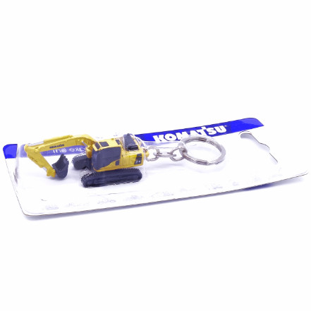 Excavator Keychain Dual Function Miniature Model Collector Gift 2.8cm Realistic Design Durable