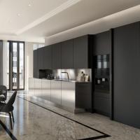 Metal 304 Ss Armários Mobiliário Design Custom Villa impermeável Armário de cozinha de aço inoxidável