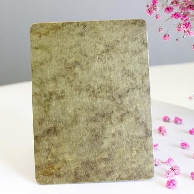 Placa dourada da bobina da espessura da linha fina de bronze de aço inoxidável decorativa antiga 4mm da folha