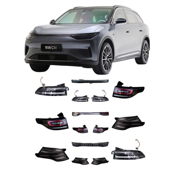 Leapmotor C16 C11 C10 B10 C01 T03 LED Tail Lights 12V 5000K Center Through Lamp for Left/Right Side Accessories for All Models