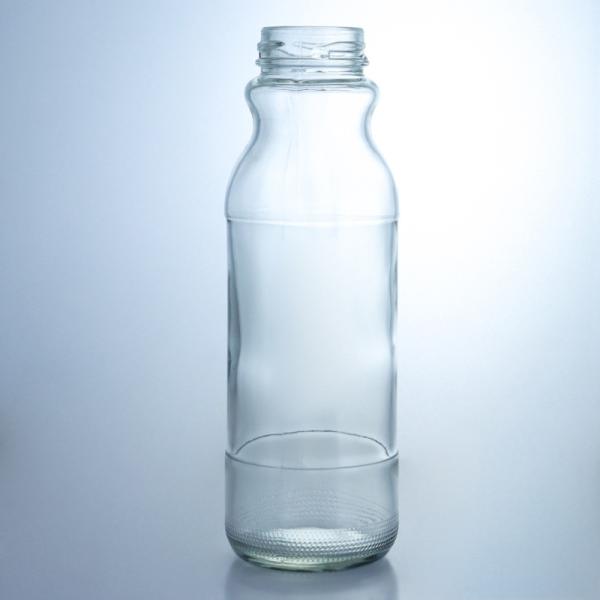 Customized Logo Clear Milk Bottle 320ml 500ml Glass Juice Coffee Bottle With Screw Lid