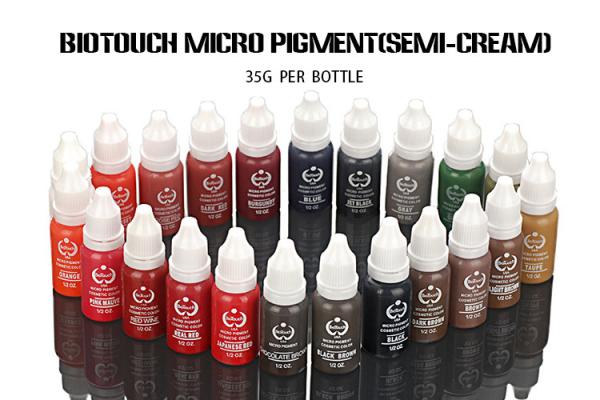 Tinta permanente da tatuagem do bordo da composição de Biotouch tinta orgânica do pigmento de Biotouch da micro