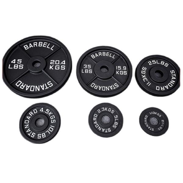 Acero hierro pesas libres gimnasio ejercicio de acondicionamiento físico 5LB 10LB 25LB 35LB 45LB