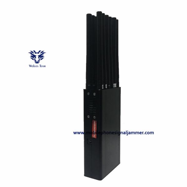 Handheld 12 frequency   wireless Signal Jammer GSM CDMA 3G 4G 5G  WiFi UHF VHF