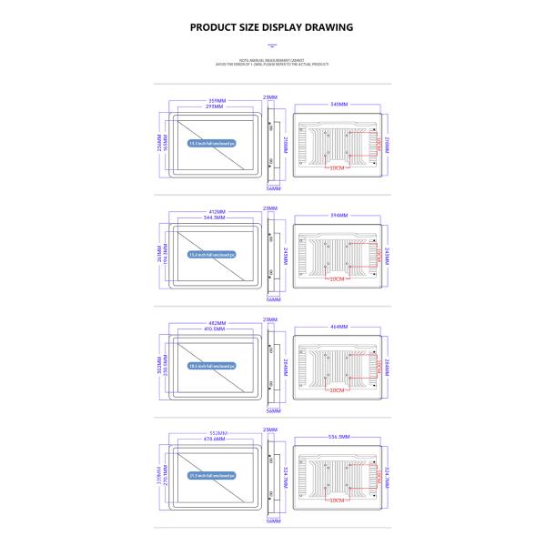 15.6inch Sunlight Readable Industrial Pc J1900 All In One Wall Mount Touch Screen Panel