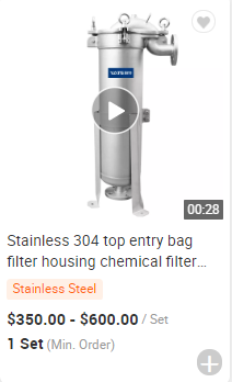 Practical and Economic Design Polished SS 304 316L Activated Carbon Filter Housing Filtration Machine