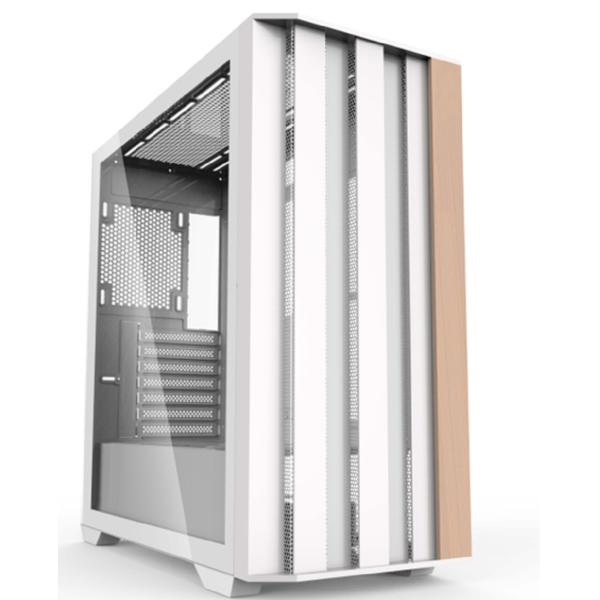 EATX Full-Tower Gaming Case SPCC+ABS+Wood Structure Front Dual USB 1.0+USB 3.0+Type-C Optional Triple Water-cooling Support