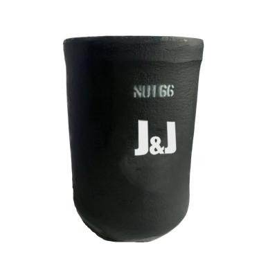 Black Straight Induction Furnace Crucible For Metal Melting Low Slag Adherence