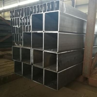 MS ERW Steel Hollow Sections Shape Rectangular , Welded Black Steel Pipe 6m