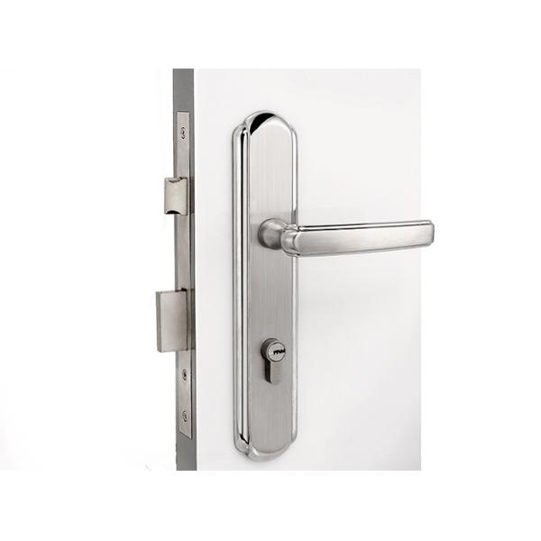 Сатенный нержавеющий сталь Мортиз дверной замок набор с 116 × 55 мм рычаг рукоятки