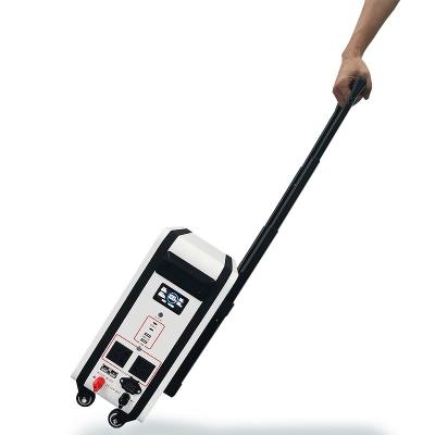 Bateria de armazenamento de energia portátil de 2,4 KW, gerador de bateria portátil para viagem