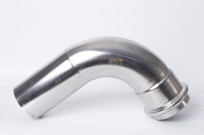 SS304 316L Stainless Steel Double Press Fitting for Water Pipes  Press Fitting Technology