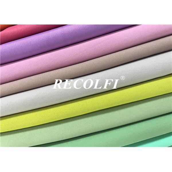 Silky Soften Finishing Ribbed Swim Fabric French Germany UK Textile Warp Knitted Repreve