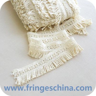Handmade chainette custom polyester chain tassels fringes brush for curtain decoration