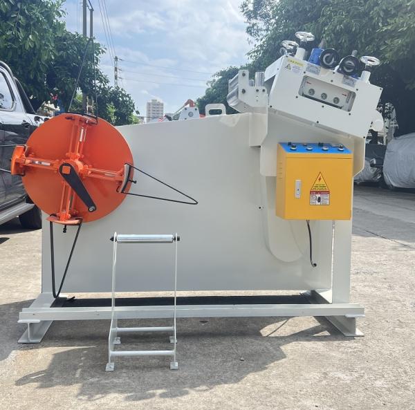 2in1 Steel Coil Uncoiler Leveler Decoiler Straightener with Steel Frame Control
