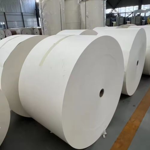 100% Wood Pulp Raw Material Food Grade PE PLA Coated Cardboard Designs Logo Paper Cup Bottom Roll