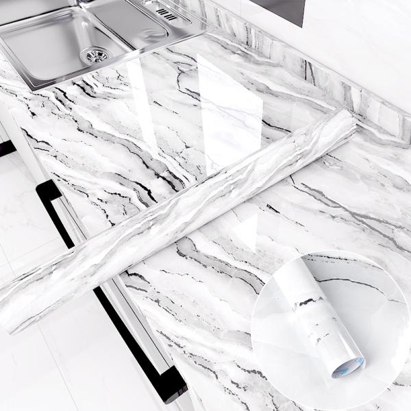 Glossy Marble Gold PVC Self-Adhesive Film for Furniture and Interior Decoration for Living Room