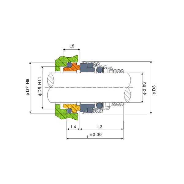 155-22 роторные уплотнения вала 25Mpa механические для водяной помпы