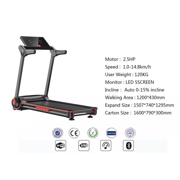 Домой используйте третбан тренировки ширины 560mm складной с нагрузкой 120kg