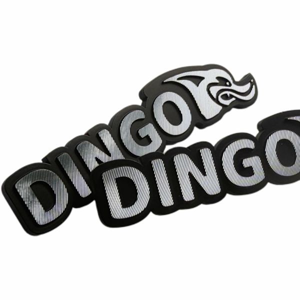Customized Aluminum Die-casting Embossed Logo Diamond Cutting Surface Metal Nameplate