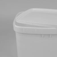 3 litres de seau en plastique rectangulaire transparent avec ISO9001