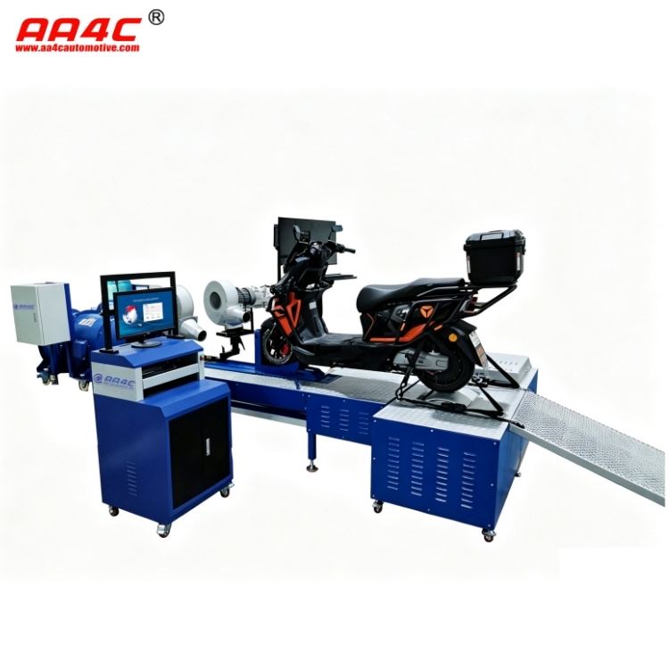 AA4C 2 Wheeled Motorcycle Chassis Dynamometer motorcycle dyno machine with 320km/h Speed and 160kW Eddy Current Power