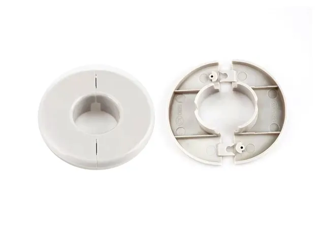 Split Plastic Pipe Escutcheon Sleeve Decorative Cover for Wall Through Pipe