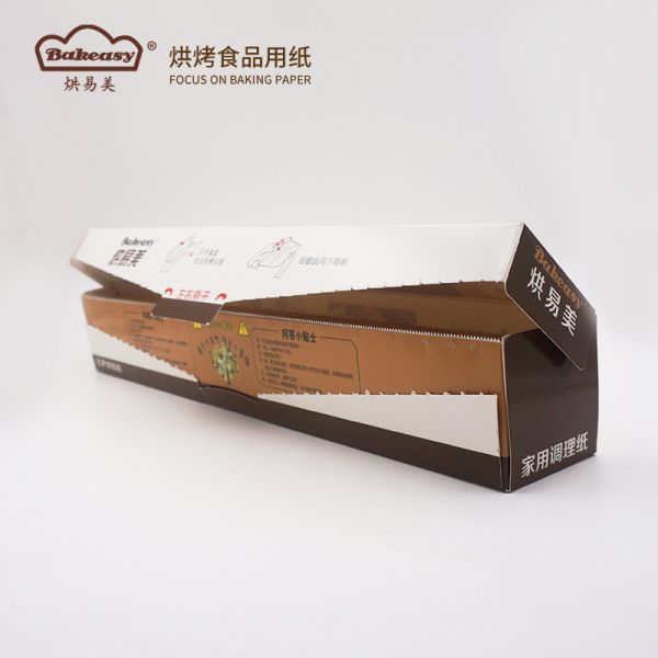 Rolled Baking Paper Non Stick Oil Resistant White Gold Cooking Paper