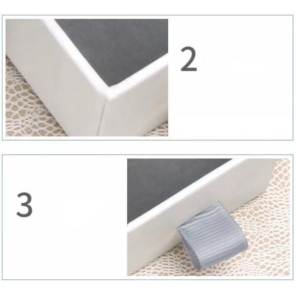 Ювелирных изделий бумаги Kraft серого цвета ожерелья ODM подарочные коробки белых небольшие с ящиком