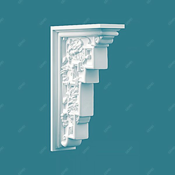 GL-6064 Pop Decoration Ceiling Design Pu Interior Mold Plaster Mould Patterns Modern Bronze Primed Carving Moulding