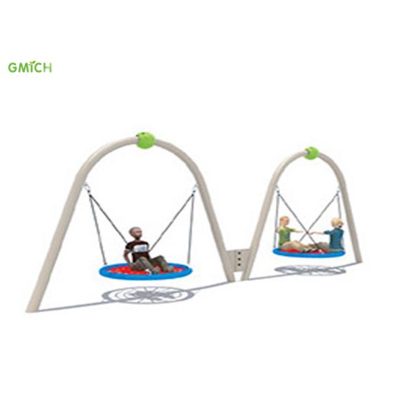 Kids Playground Equipment Plastic Swing Slide Set Outdoor For Kindergarten UV Proof