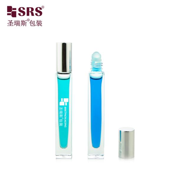 Квадратная красочная прозрачная парфюмерия без утечки толстая стеклянная бутылка с дном 10 мл