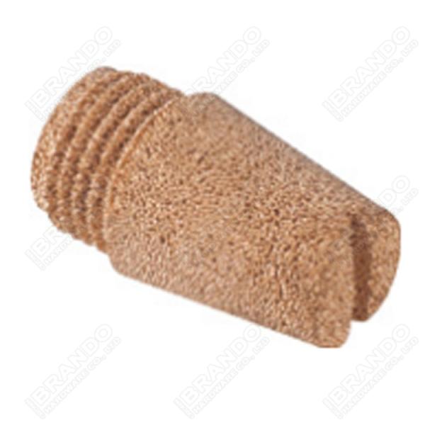 Регулируемый пневматический клапан дросселя со звукоглушителем спек бронзовое