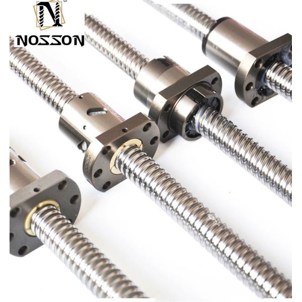 Polishing High Precision Left Hand Thread Ball Screw With Flange Single Ball Nut For CNC Linear Guide Module Chrome Plated