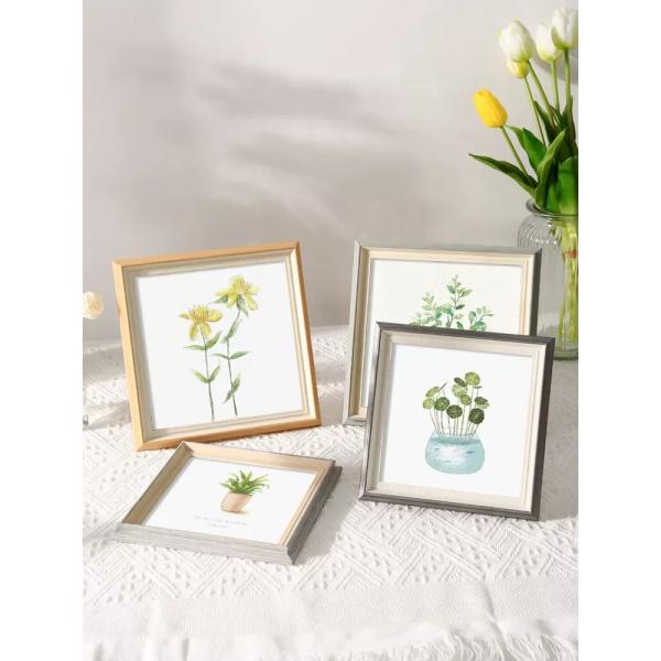 Modern Small Wooden Picture Frames MDF Wooden Wall Art Floater Frame For Home Decor