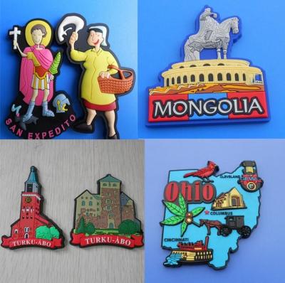 Personalized Different Landscape Tourism Souvenir 3d Soft PVC Fridge Magnet With Cheap Price