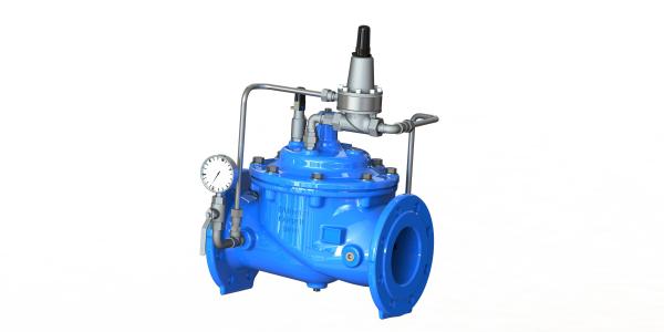 Valve soutenante de pression malléable bleue de fer avec en nylon - diaphragme renforcé