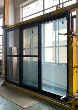 Australian Standard 150 Series Heavy-Duty Aluminum Sliding Door with 6063-T5 Alloy and Double-Glazed Tempered Glass