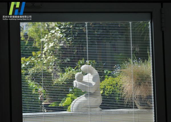 Decorative Bathroom Internal Blinds Glass Tempered Blinds Between Glass