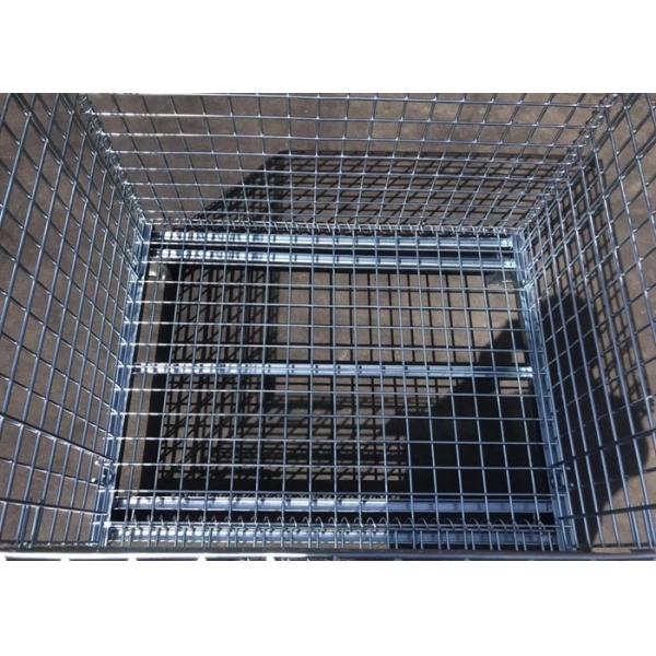 Medium Duty 50X50mm Industrial Wire Mesh Containers Bins Corrosion Protection