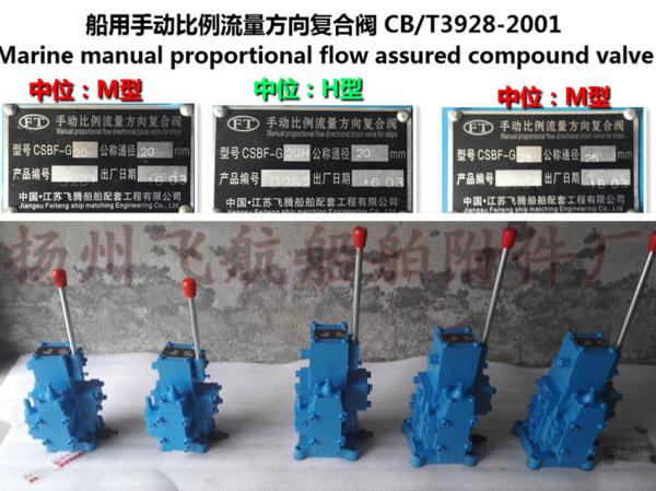 Jiangsu, Yangzhou, China CSBF marine manual proportional flow valves