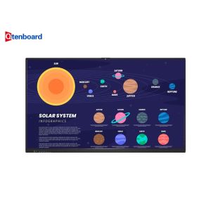 Qtenboard 55-110 Inch 4K LCD Touch Screen Interactive Whiteboard with 20-40 Touch Points Smart Board