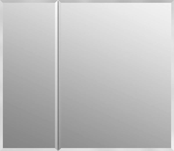 Frameless Aluminum Storage Cabinet Aluminium Bathroom Cabinet Double Doors