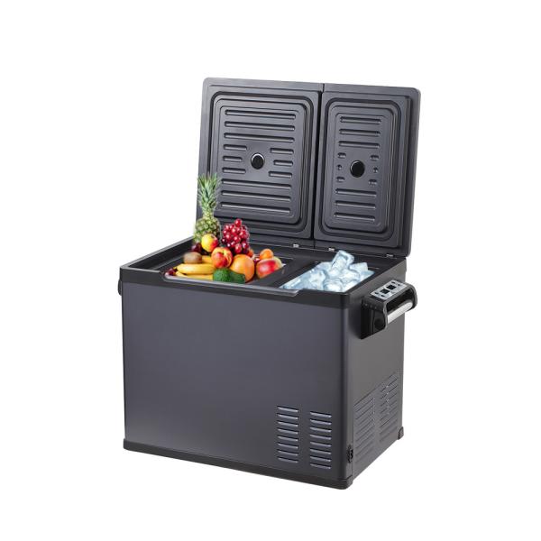 30L/40L/50L Portable Car Refrigerator with Dual Temperature Control and 45W Compressor