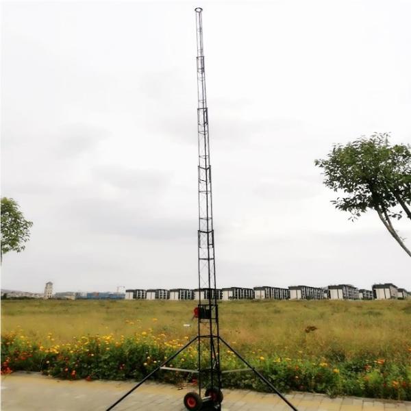 Портативные башни антенны черни 30ft телескопичные само- поддерживая