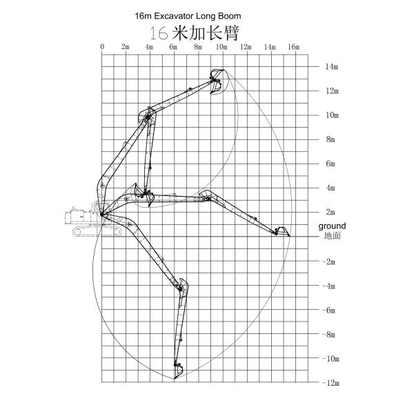 Hot Sale Long Reach Excavator Booms With Bucket Cylinder For Cat Komatsu